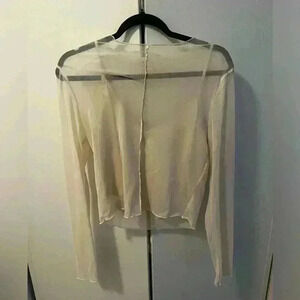 Sheer ivory top with built in tank top